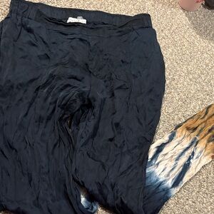 Young fabulous and broke tie dye satin joggers